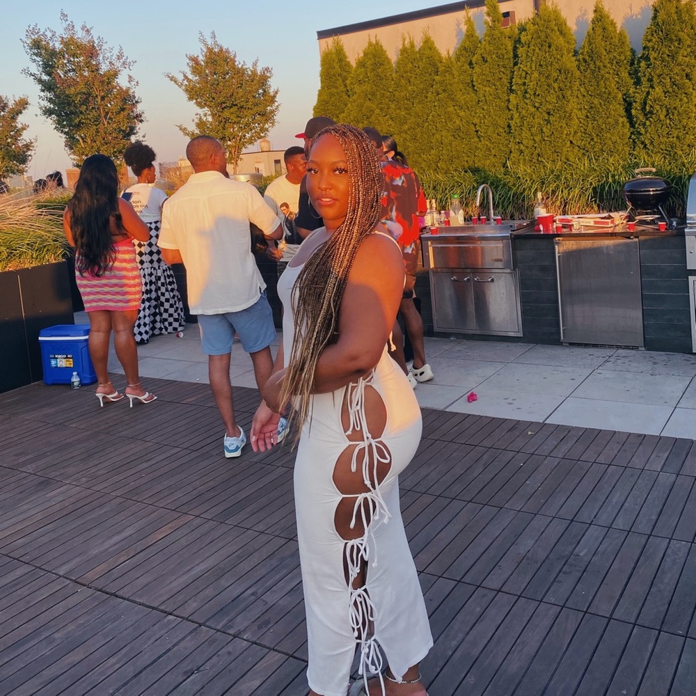 Fashion Nova | Cream Thick Ribbed Maxi Dress